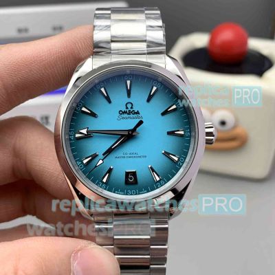 VS Factory Swiss Copy Omega Seamaster Aqua Terra 150M Turquoise Dial 41mm Watch 